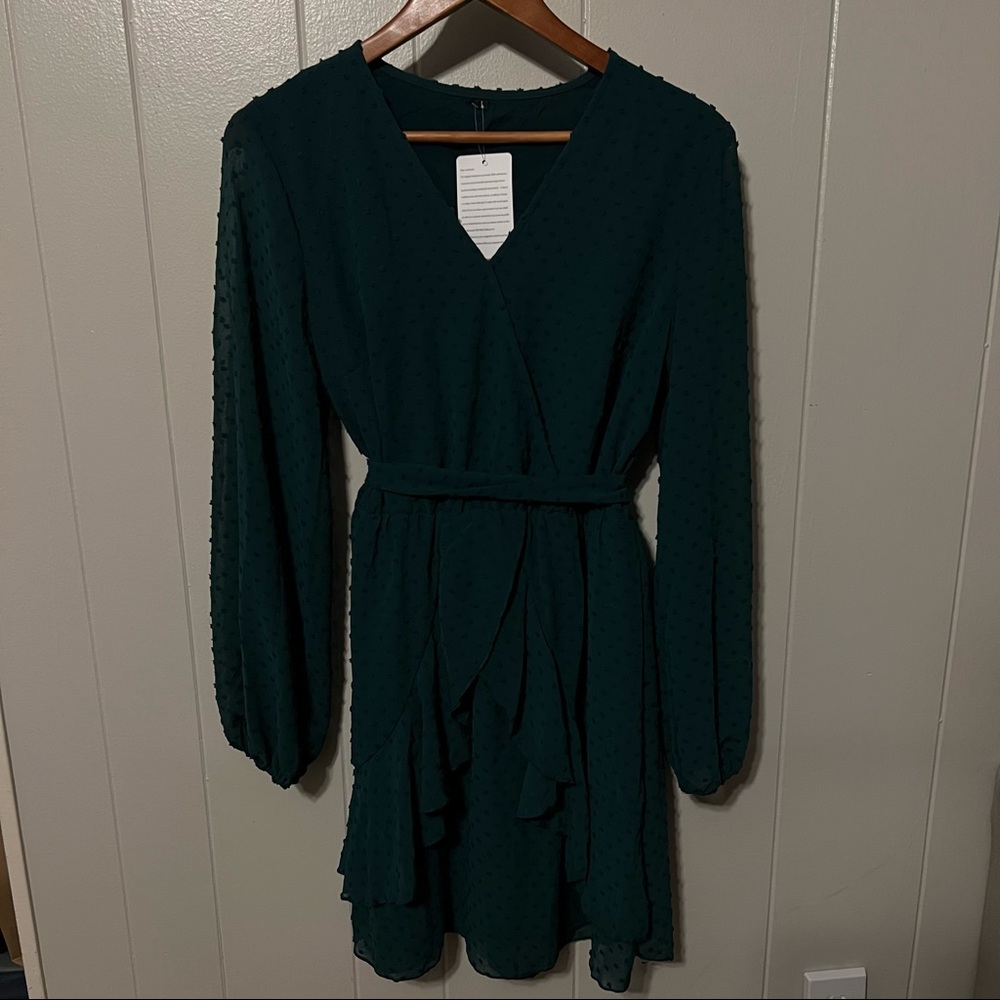 Green Dress with Belt